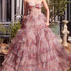 AUTHENTIC “Andrea and Leo” Floral Gown A1463